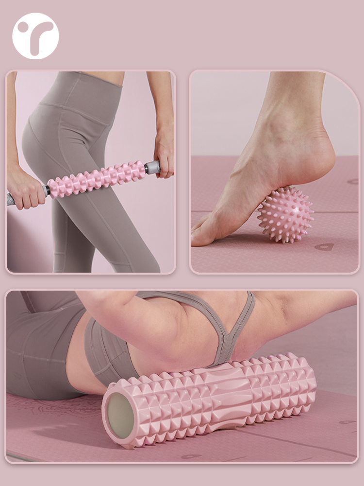 Yoga Fitness Stretching - Wałek do masażu z litej pianki,