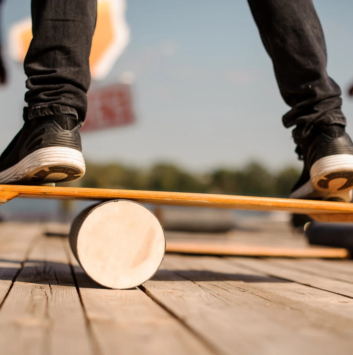 Yoga Fitness Board - Drewniana deska balansująca dla dzieci, do