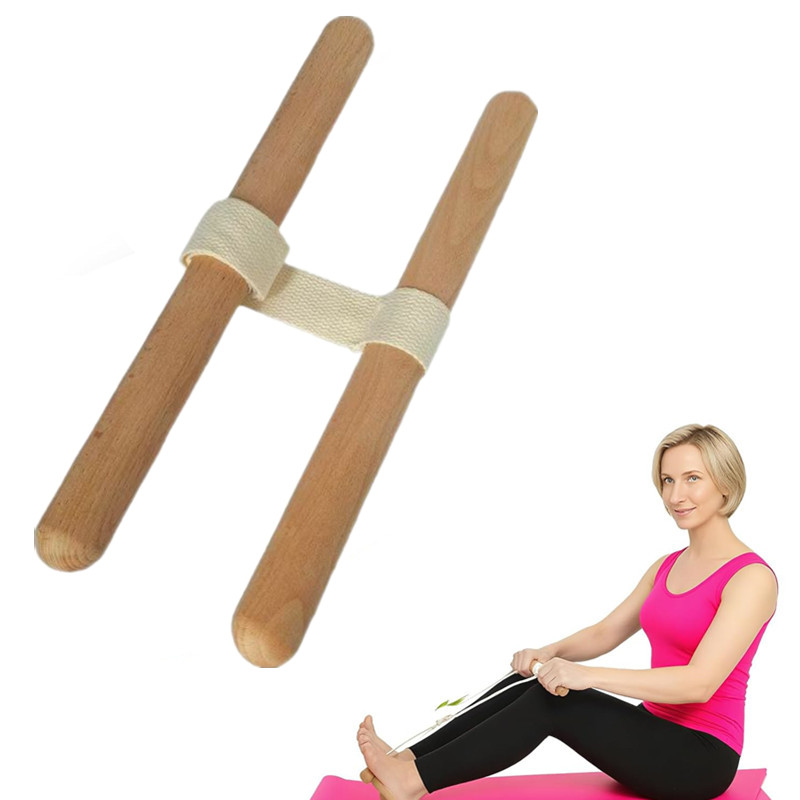 Yoga Fitness Stretching - Rozciągacz ścięgna podkolanowego z regulowanym paskiem