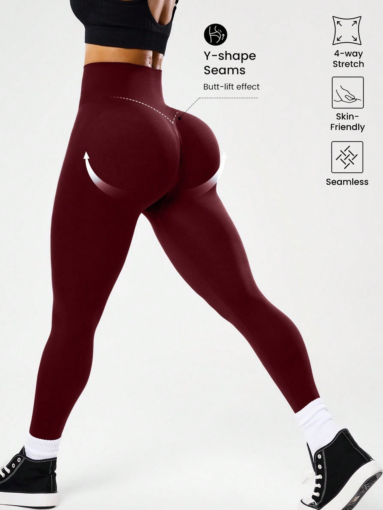 Bezszwowe legginsy do jogi z w – Yoga Fitness Stretching recenzja i cena