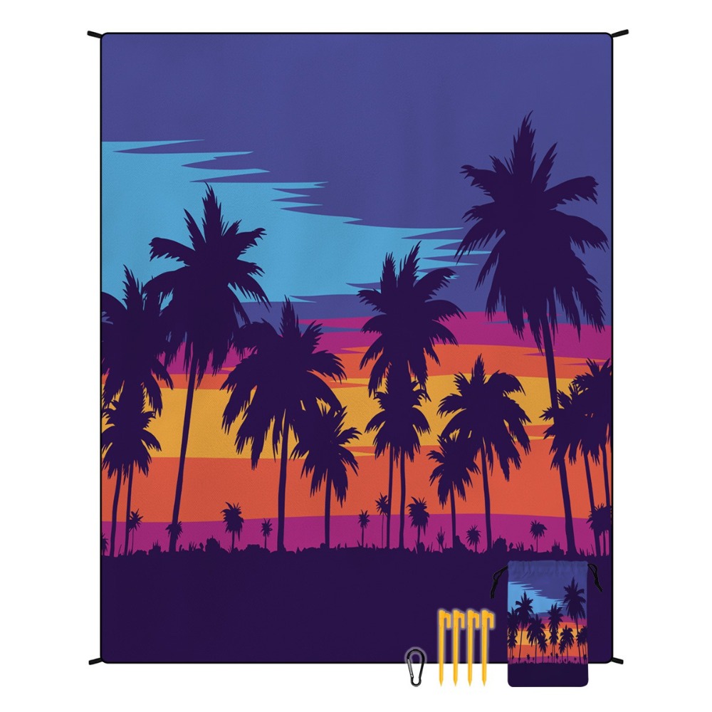Ręcznik plażowy z motywem palm – Yoga Mat For Fitness recenzja i cena